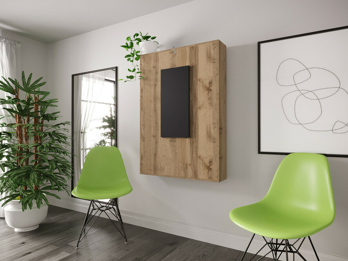 Összecsukható asztal Hartford 428 (Fekete + Wotan tölgy)