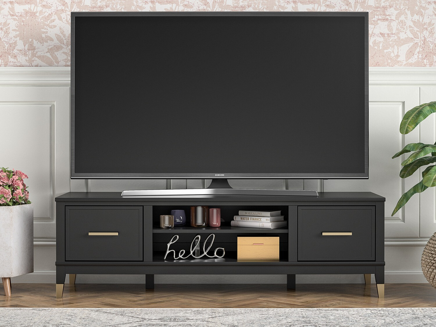 TV-állvány CosmoLiving by Cosmopolitan Belromu 103 (Fekete)