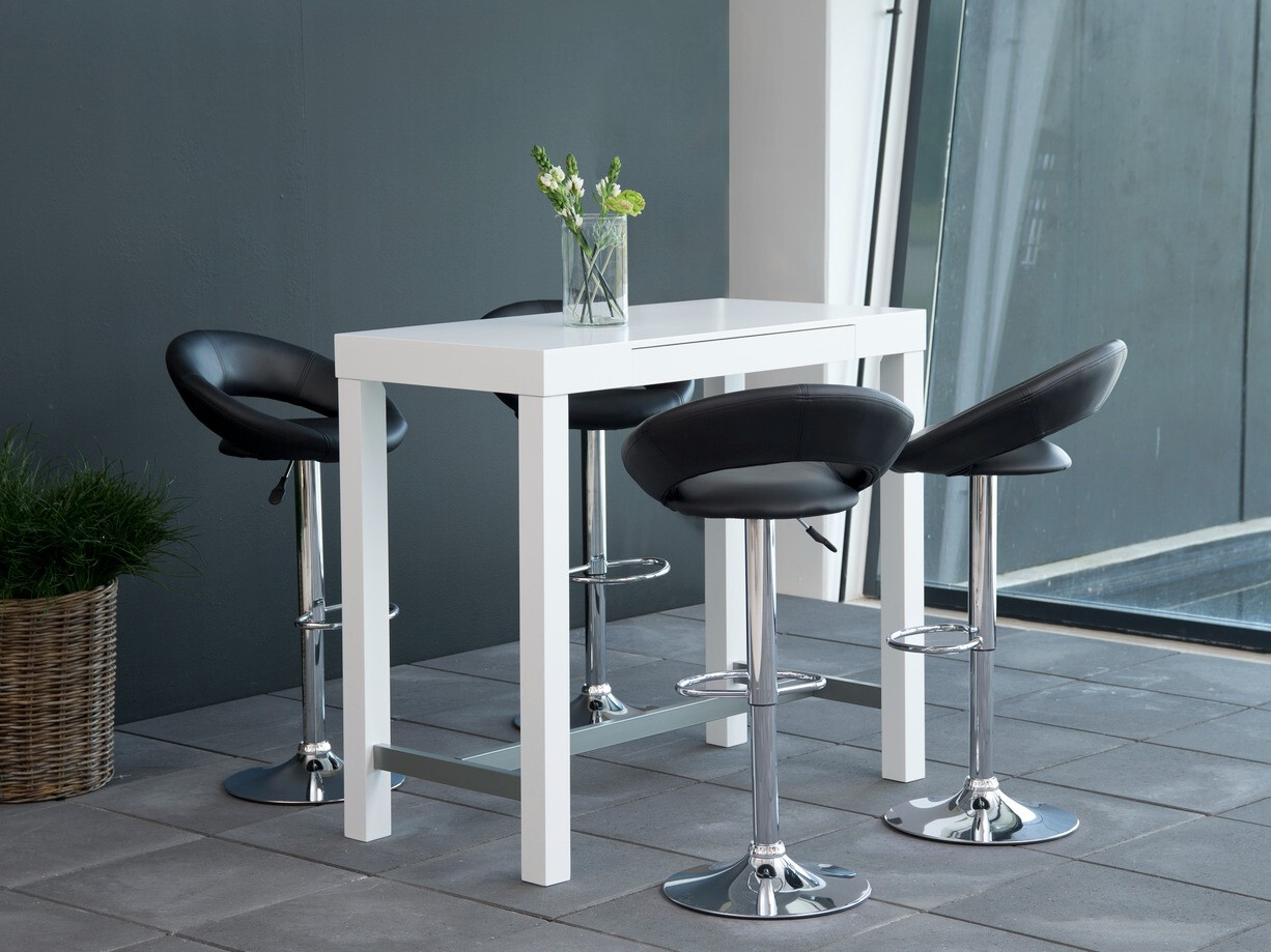 Alacsony bárszék Norsica 110 (Fekete)