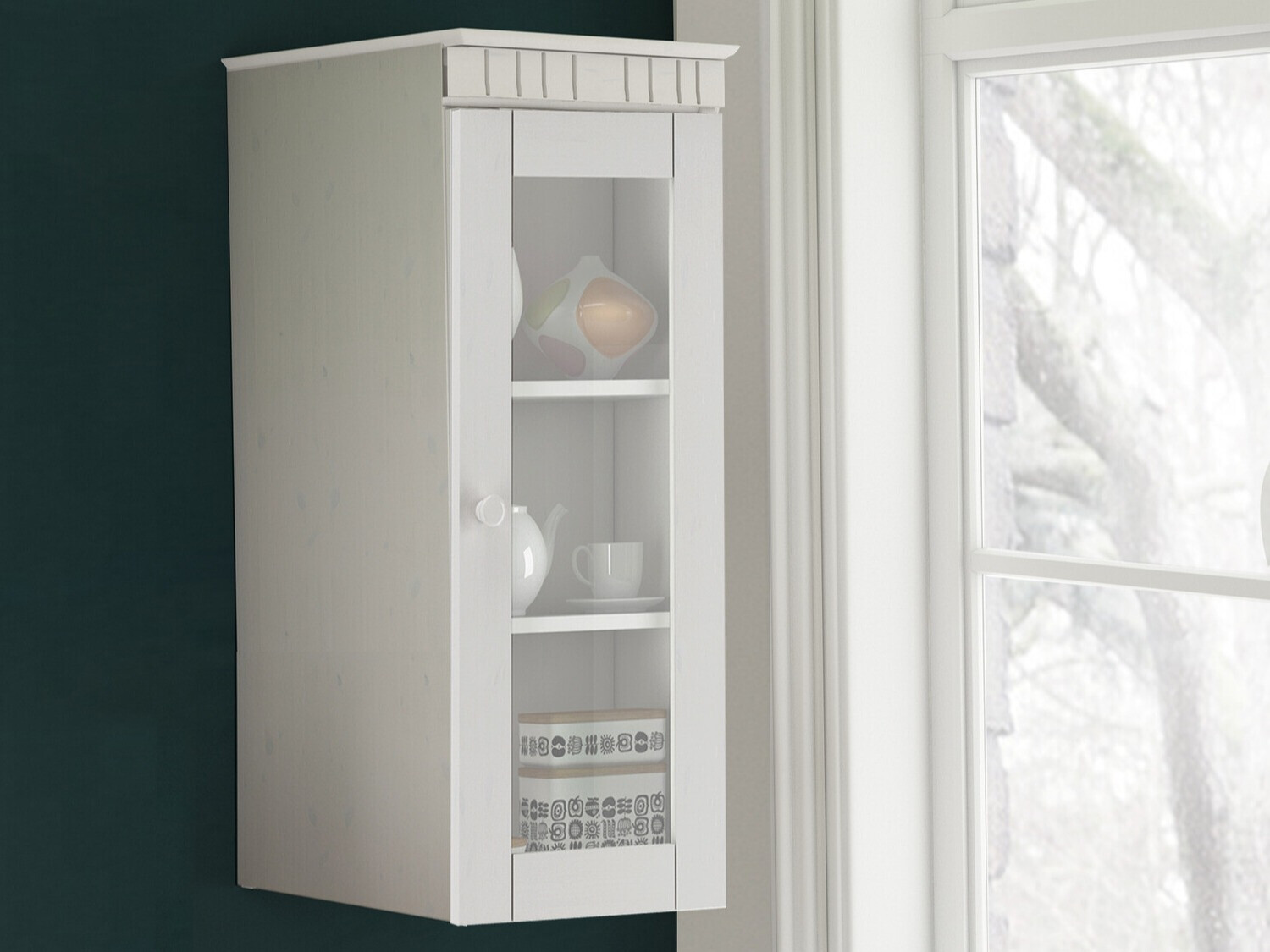 Fali polc Elbelba 104 (Fehér)