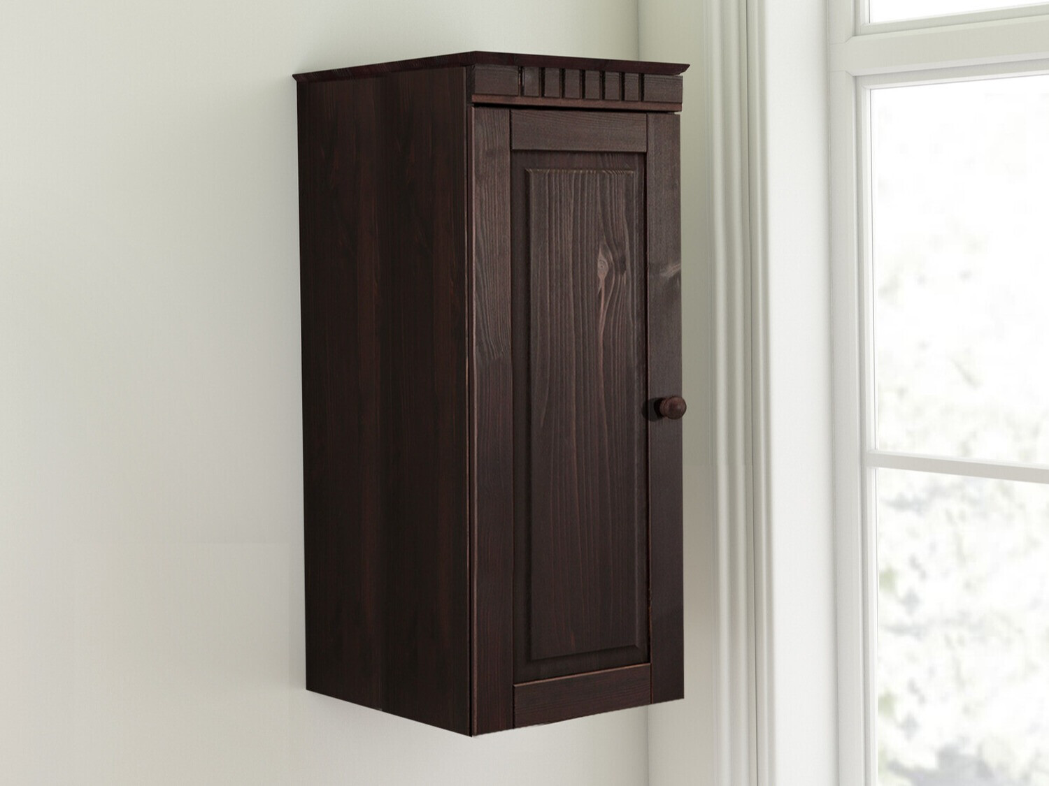 Fali szekrény Elbelba 105 (Sötét barna)