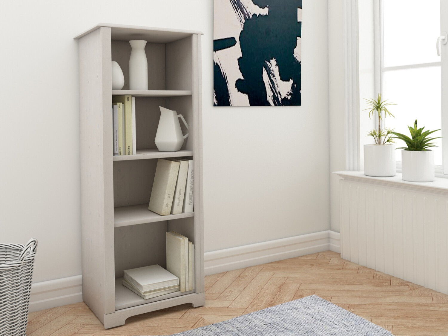 Könyvespolc Elbelba 103 (Fehér)