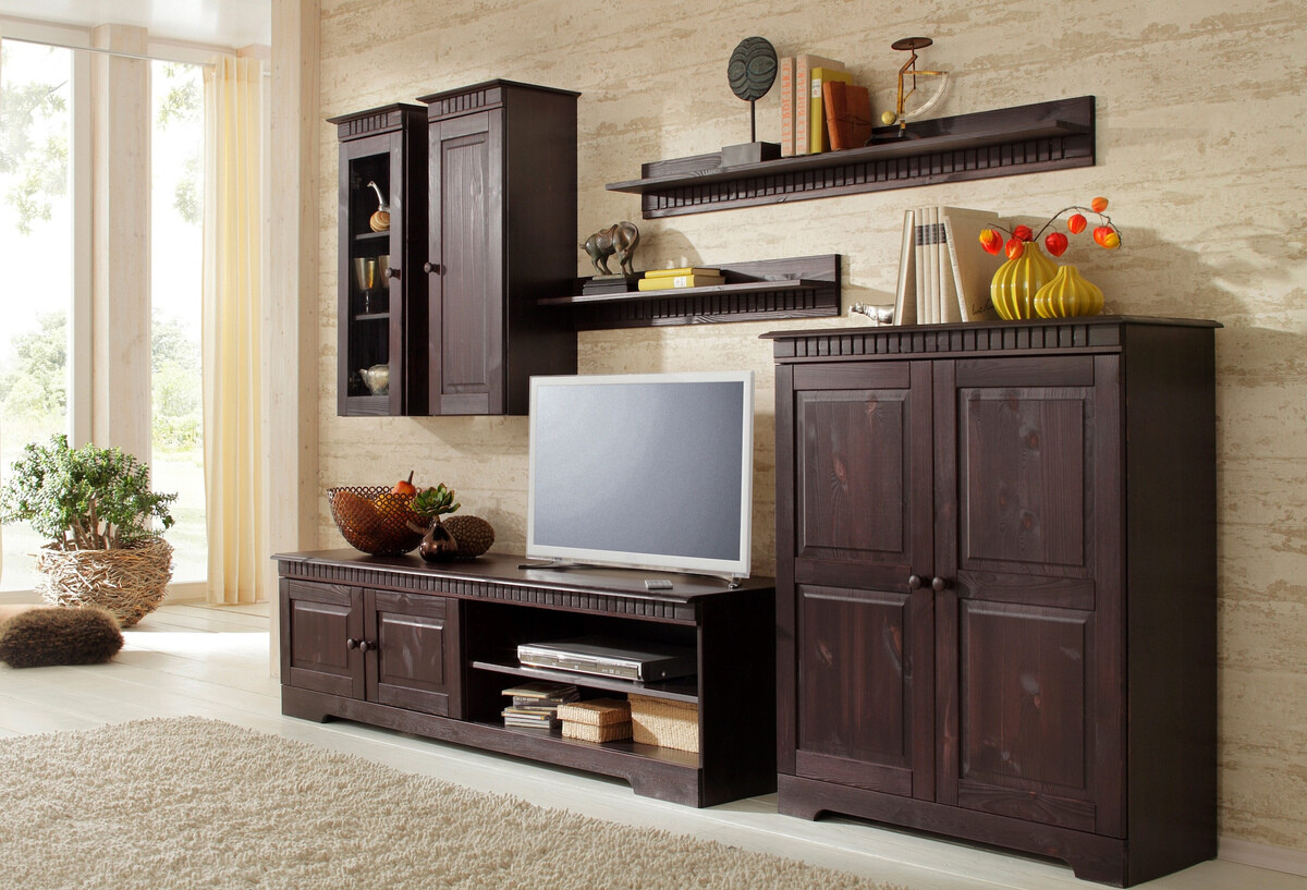 Fali polc Elbelba 104 (Sötét barna)