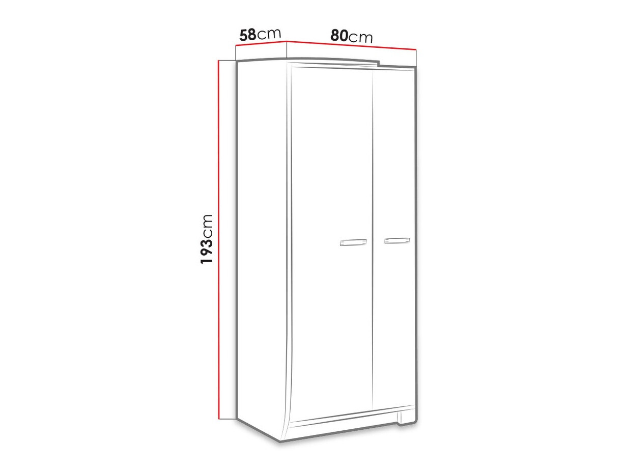 Gardróbszekrény Tivlue 100