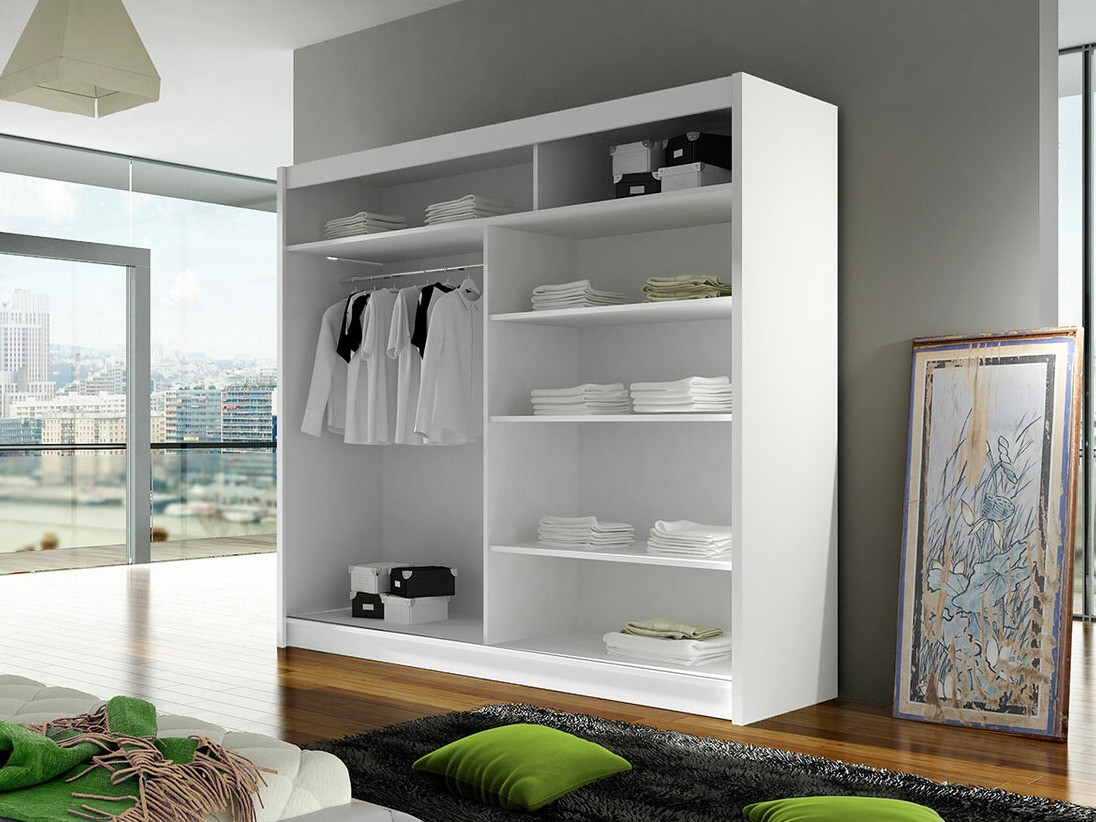 Gardróbszekrény Closico 142 (Fehér + Artisan tölgy)