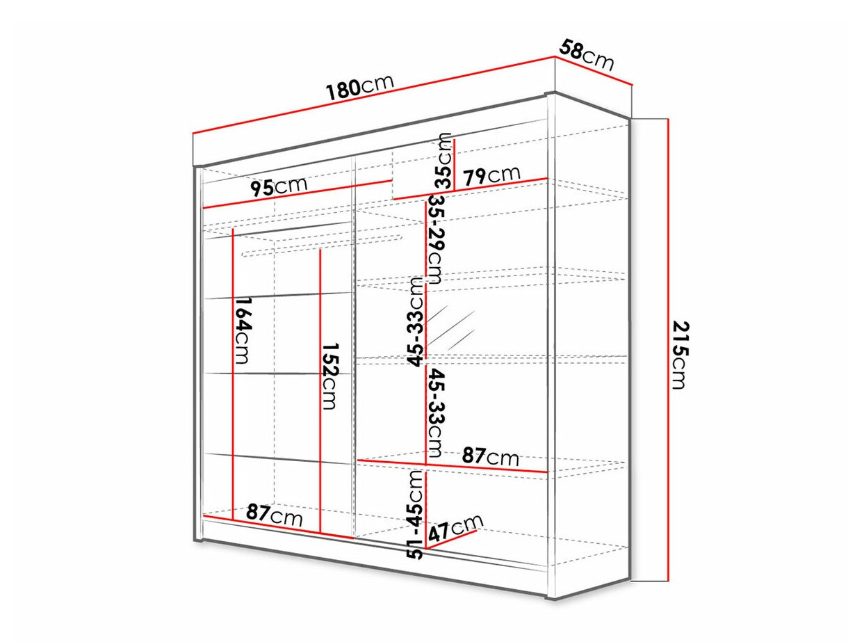Gardróbszekrény Closico 142 (Fehér + Artisan tölgy)