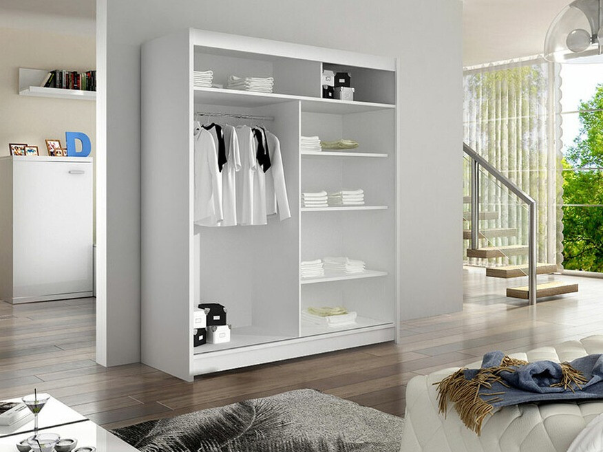 Gardróbszekrény Closico 148 (Fehér + Artisan tölgy)