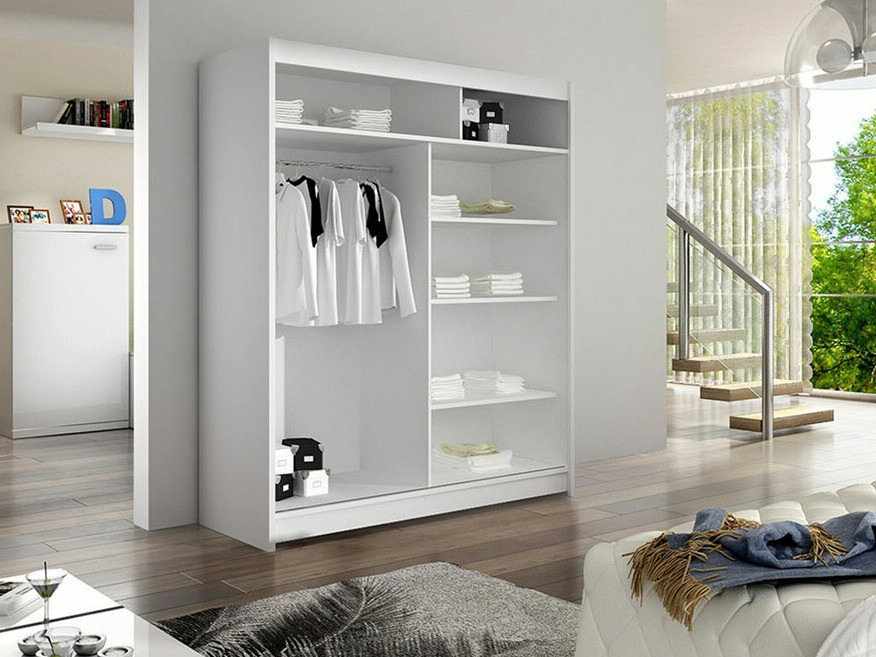 Gardróbszekrény Closico 148 (Fekete + Artisan tölgy)