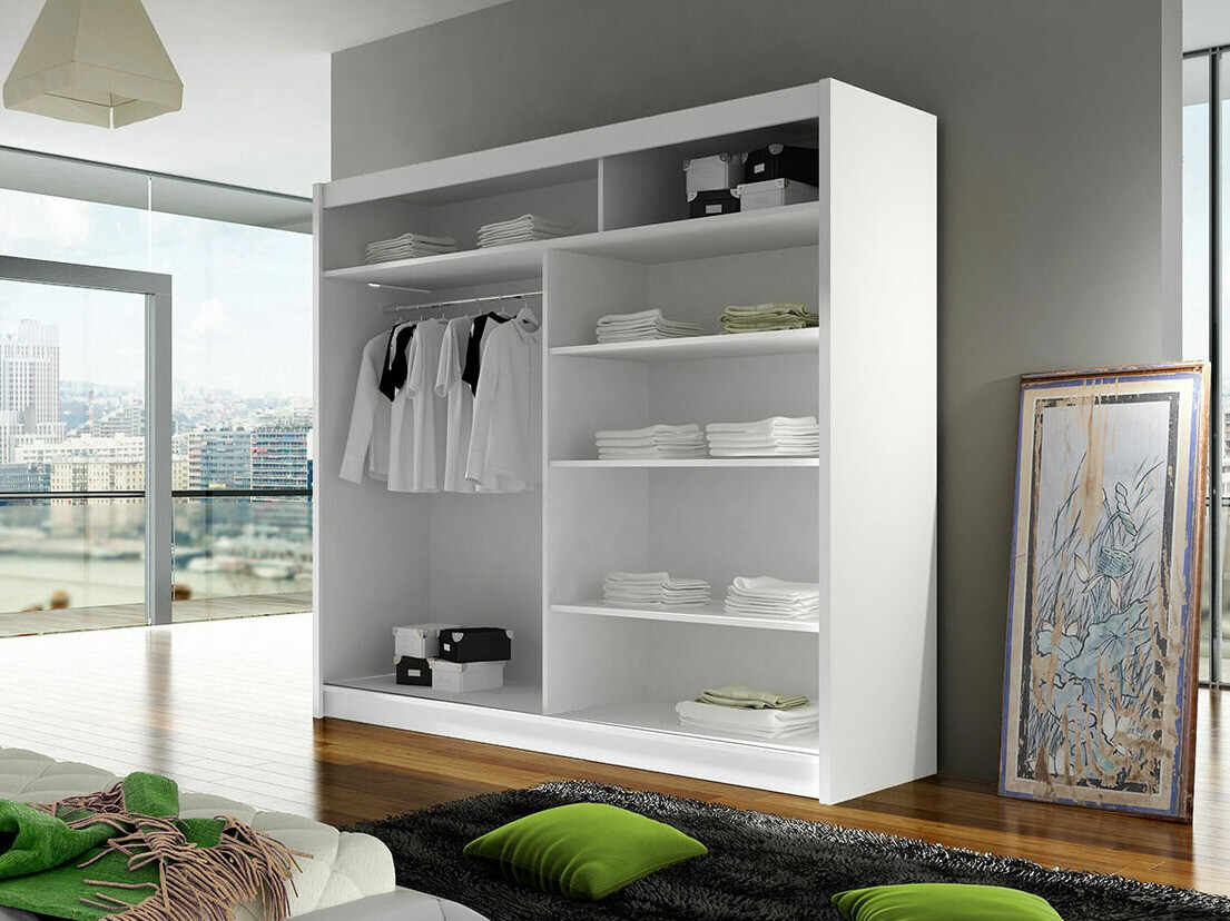 Gardróbszekrény Closico 153 (Fekete + Artisan tölgy)