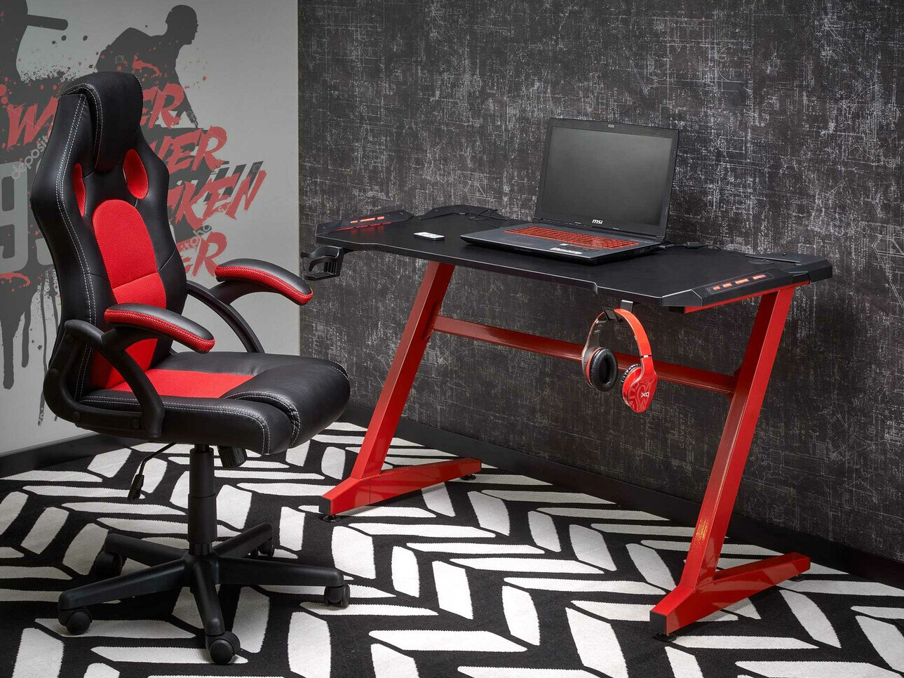 Gamer asztal Houston 1254