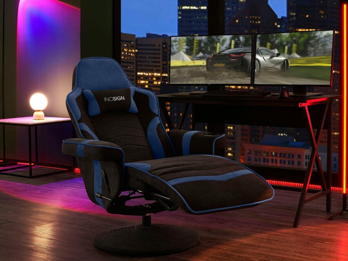 Gamer szék Denton 587 (Fekete + Kék)