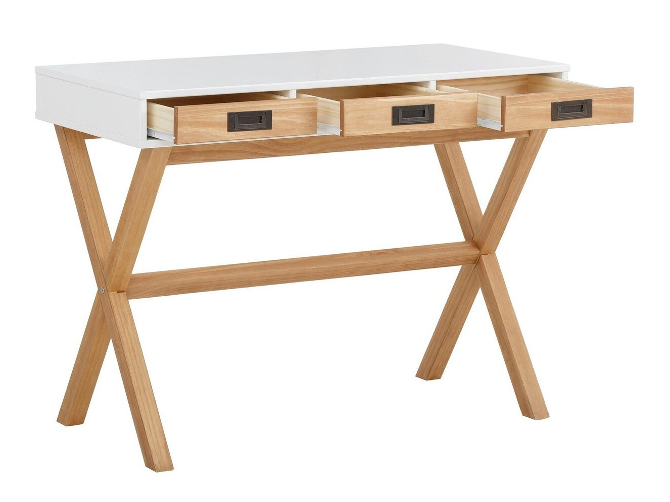 Otthoni iroda készlet Denton 210 (Fehér + Fenyő)