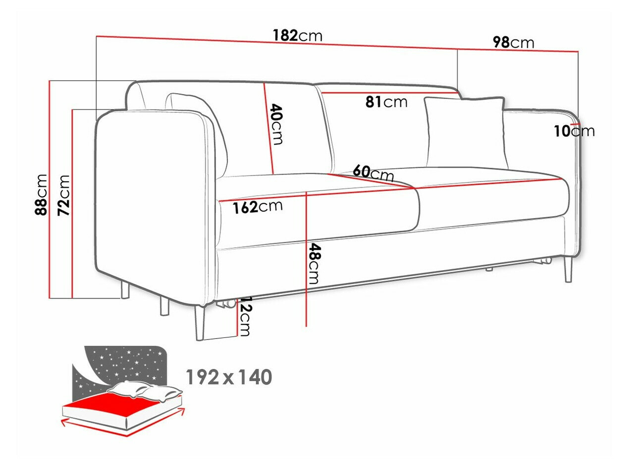 Kanapéágy Portage 104 (Manila 03)