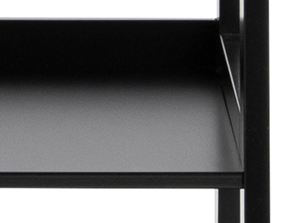 Könyvespolc Norsica 117 (Fekete)