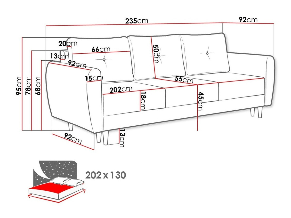 Kanapéágy Muncie 102 (Lux 06)