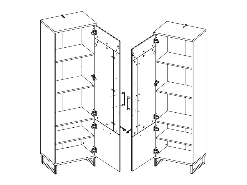 Könyvespolc Nucala 106