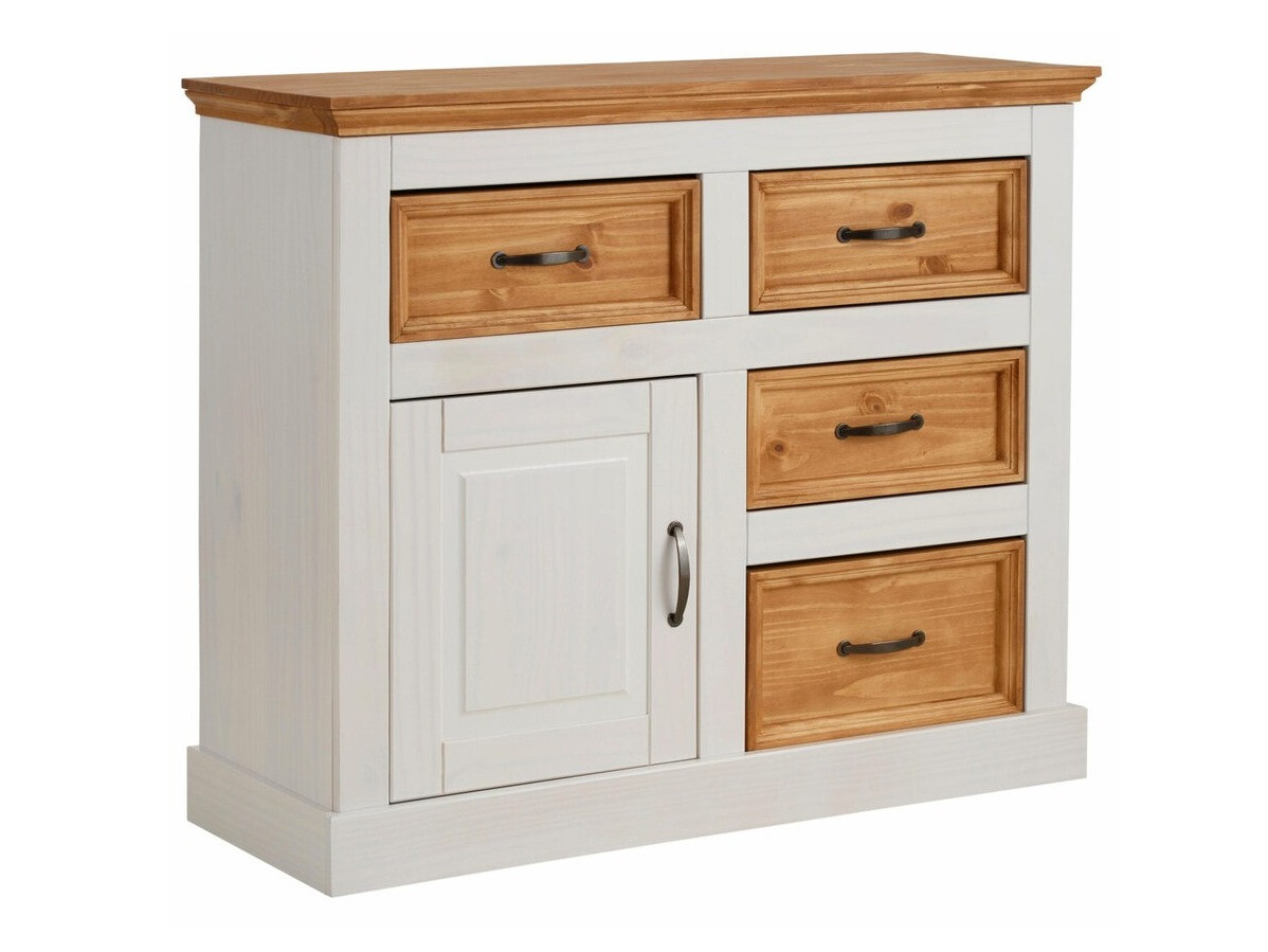 Komód Tolelio 100 (Fehér + Fenyő)