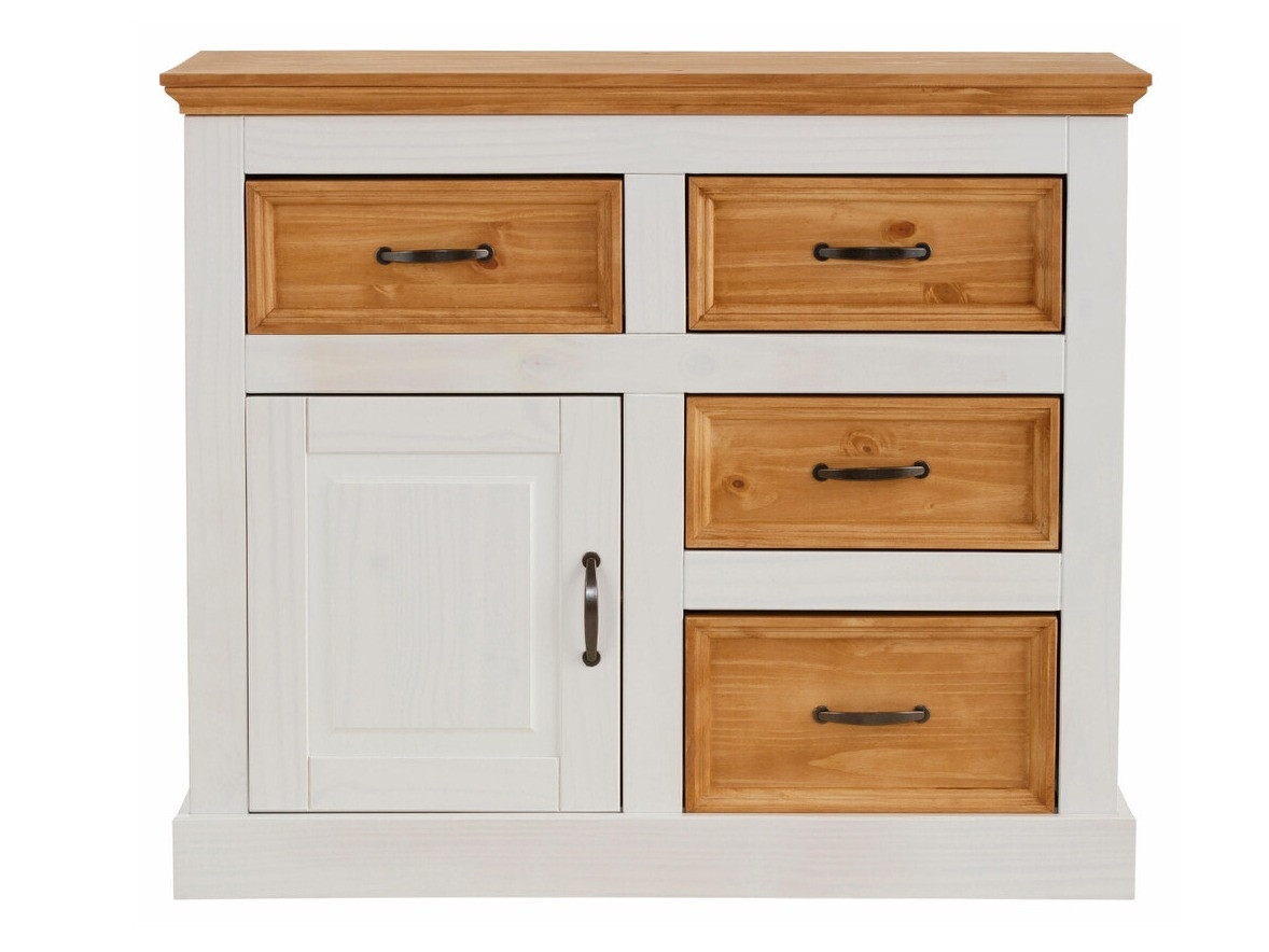 Komód Tolelio 100 (Fehér + Fenyő)