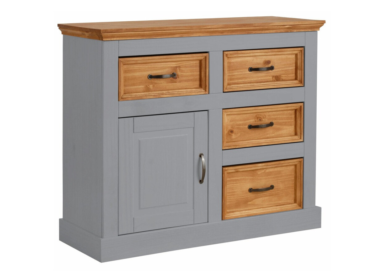 Komód Tolelio 100 (Szürke + Fenyő)