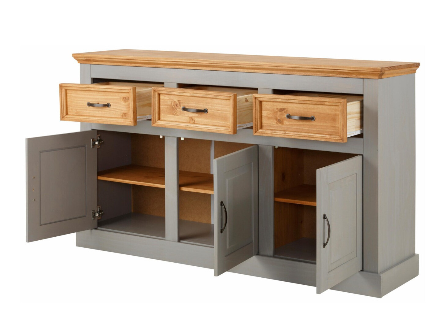 Komód Tolelio 101 (Szürke + Fenyő)