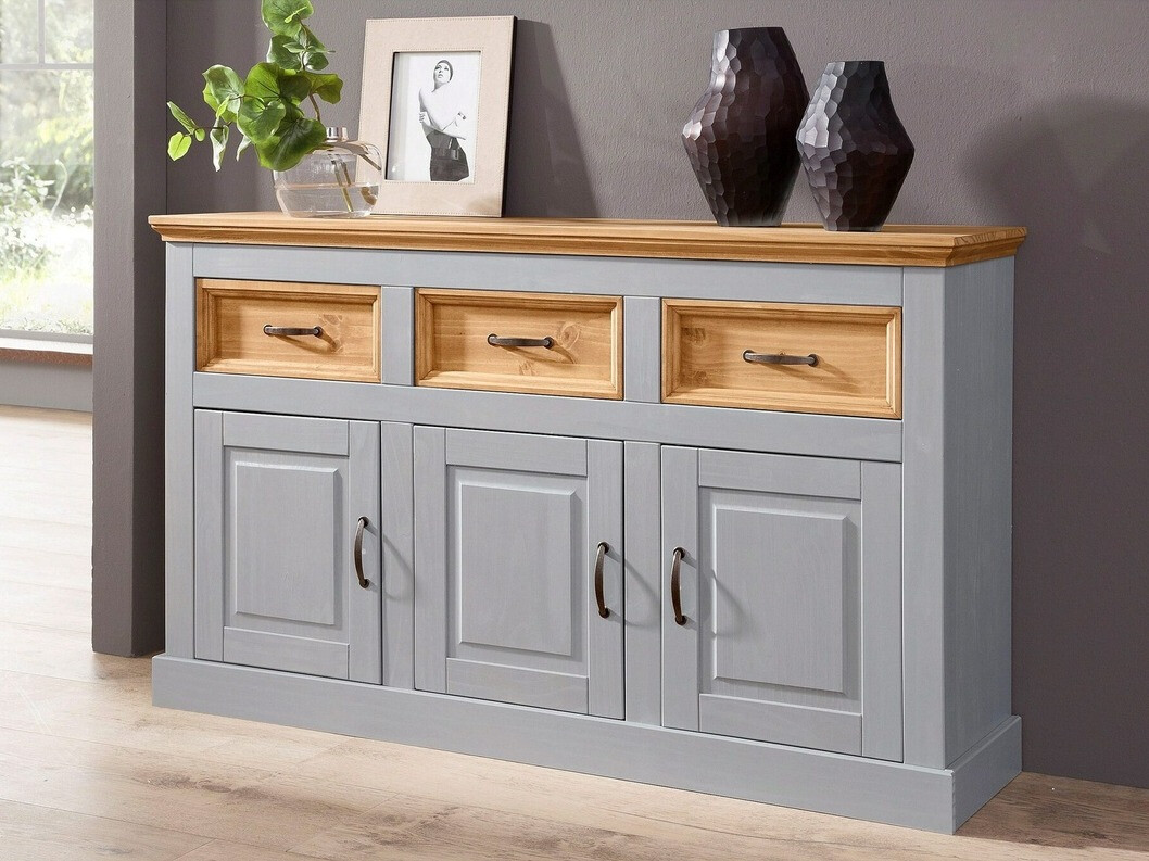 Komód Tolelio 101 (Szürke + Fenyő)