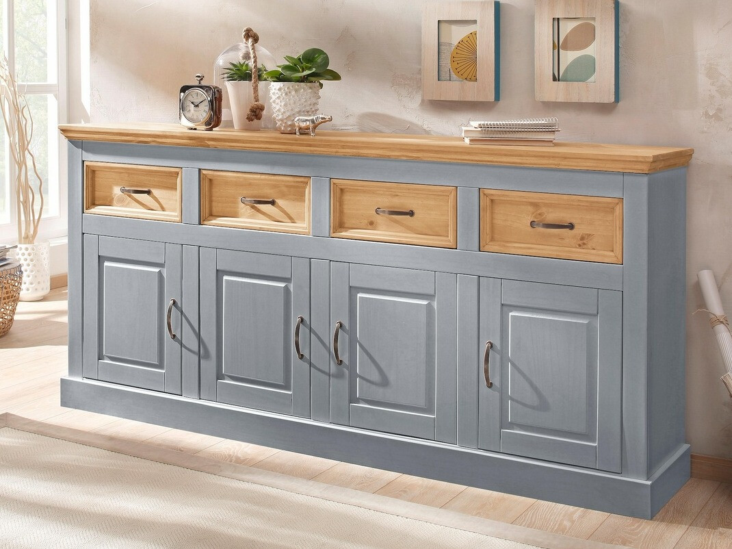 Komód Tolelio 106 (Szürke + Fenyő)