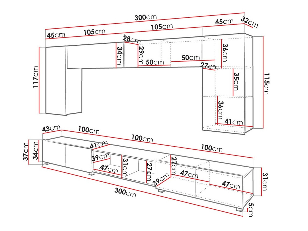 Nappali szett Remus XXIII (Fekete + Fényes fekete + Artisan tölgy)