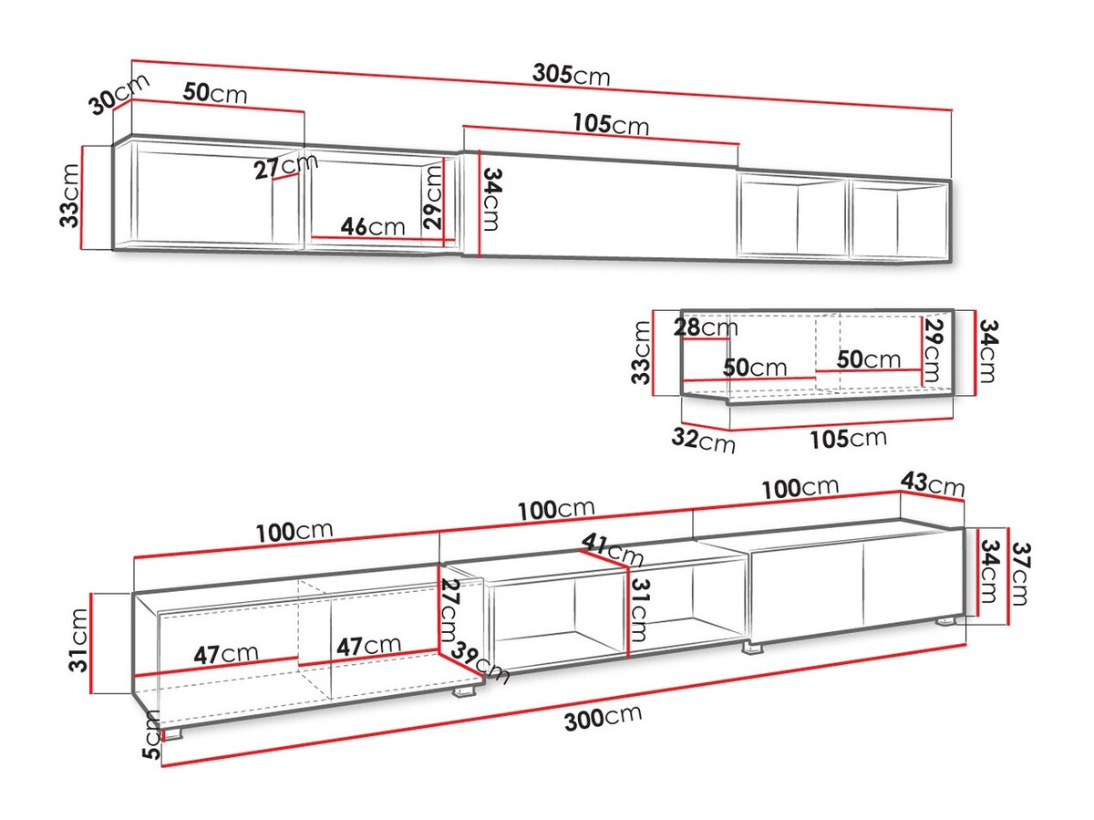 Nappali szett Tivdalu 146 (Fekete + Fényes fekete + Artisan tölgy)