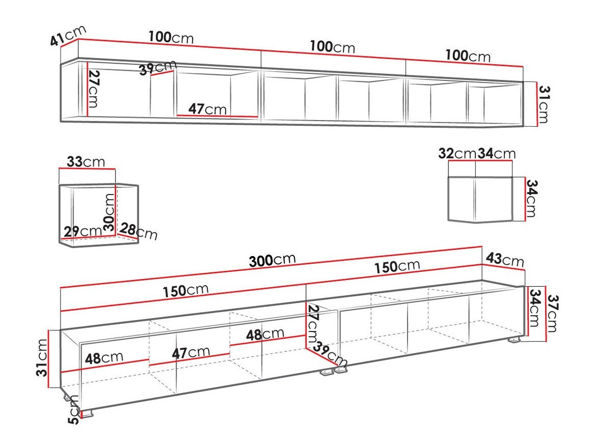 Nappali szett Tivdalu 154 (Fekete + Fényes fekete + Artisan tölgy)