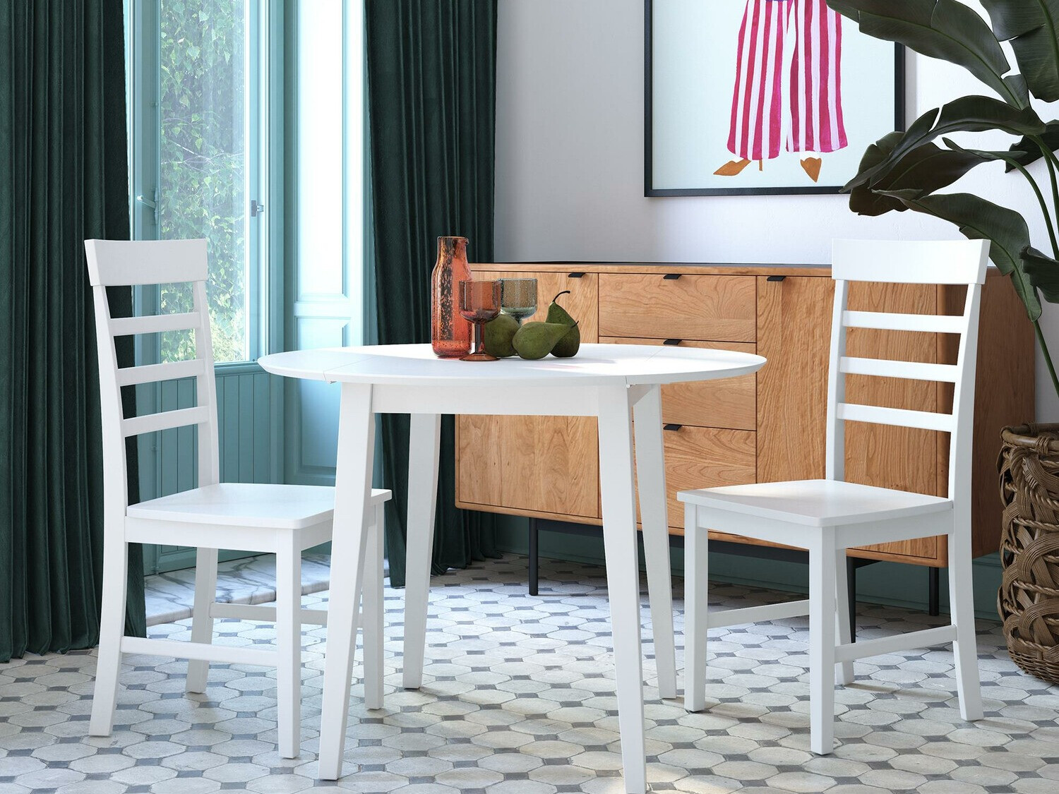 Étkezőgarnitúra Novogratz 165 (Fehér)