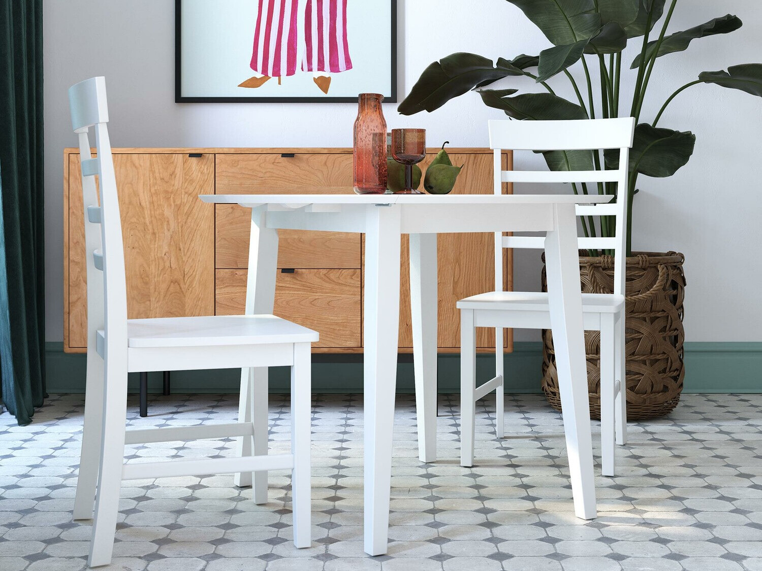 Étkezőgarnitúra Novogratz 165 (Fehér)