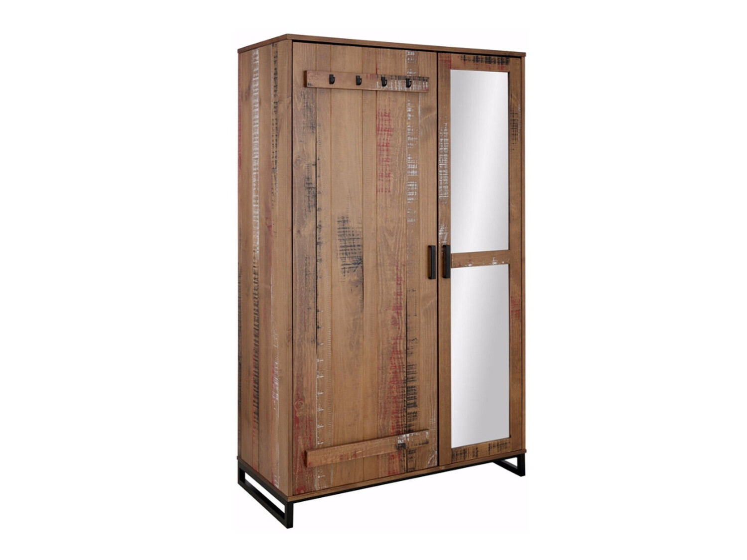 Gardróbszekrény Denton 219 (Barna + Fekete)