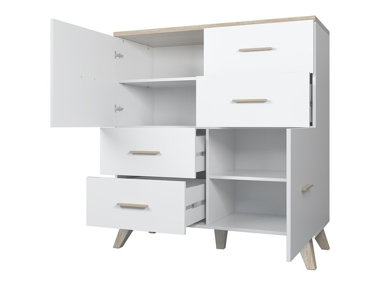 Nappali szett Larfloi 112 (Wotan tölgy + Fekete)