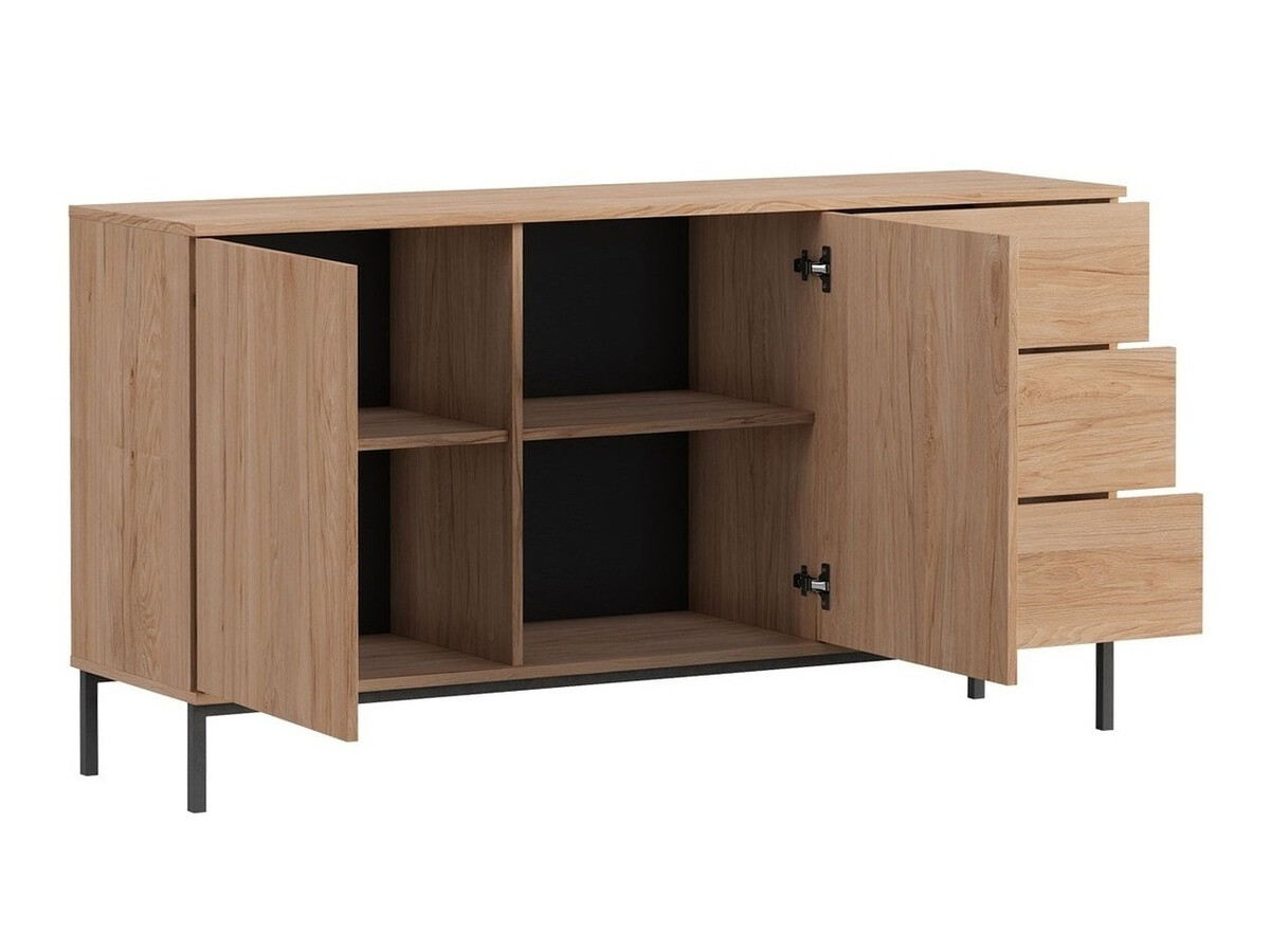 Nappali szett Lomsore 110 (Fekete)