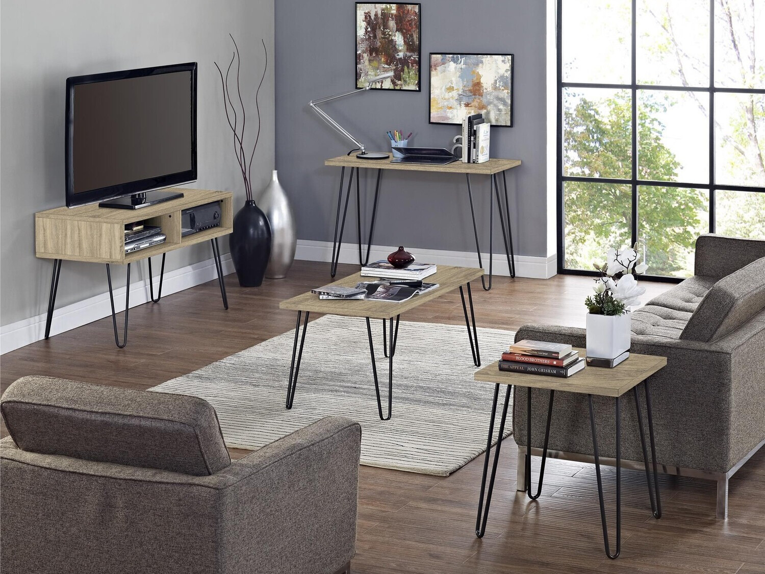 TV-állvány Tulsa 119 (Tölgy)