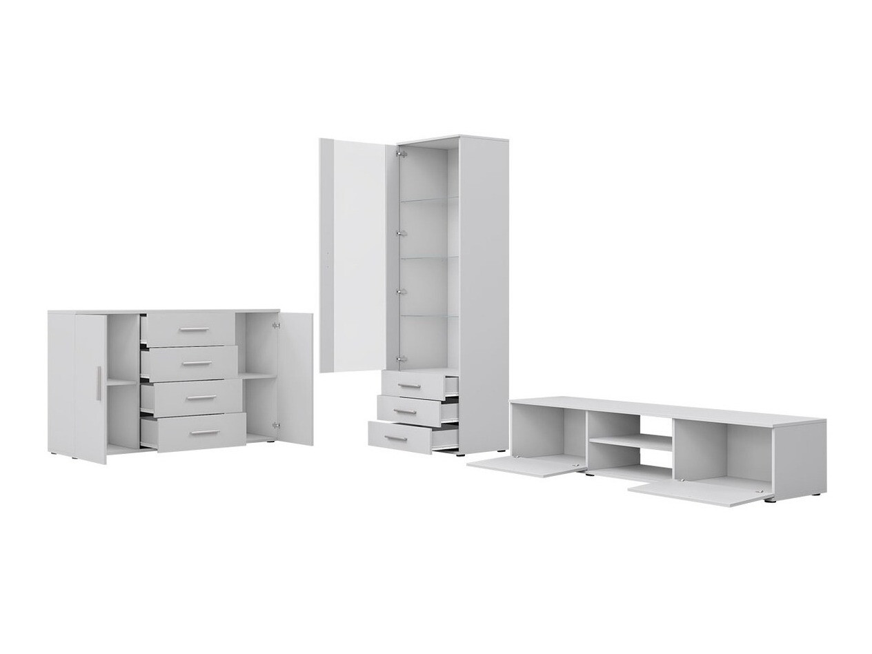 Nappali szett Tornola 108 (Fehér + Fényes fehér)