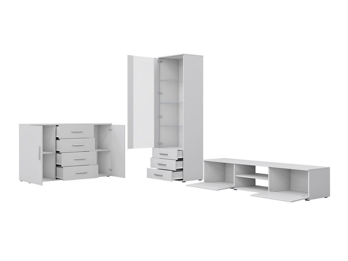 Nappali szett Tornola 108 (Fehér + Fényes fehér)