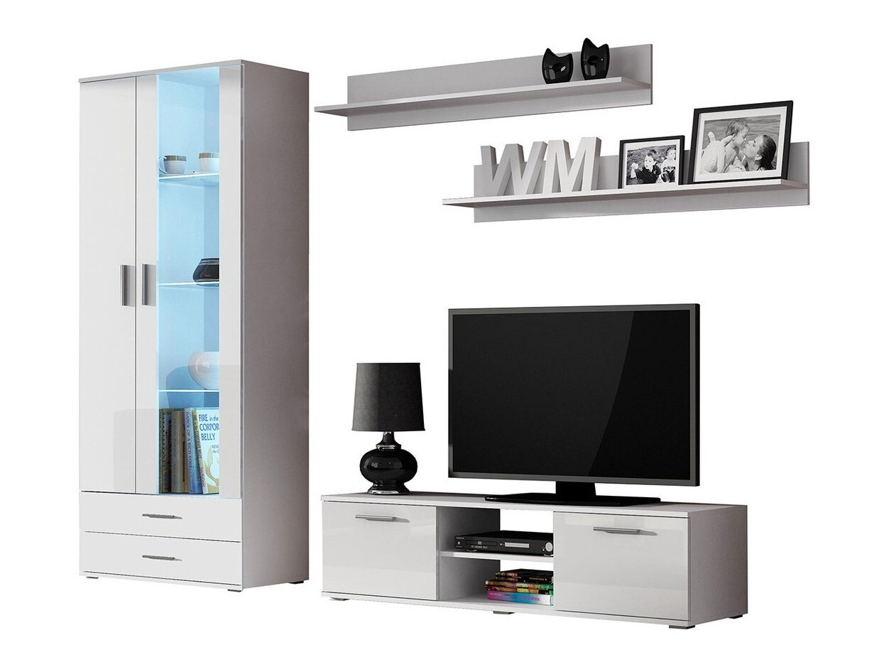 Nappali szett Tornola 117 (Fehér + Fényes fehér)