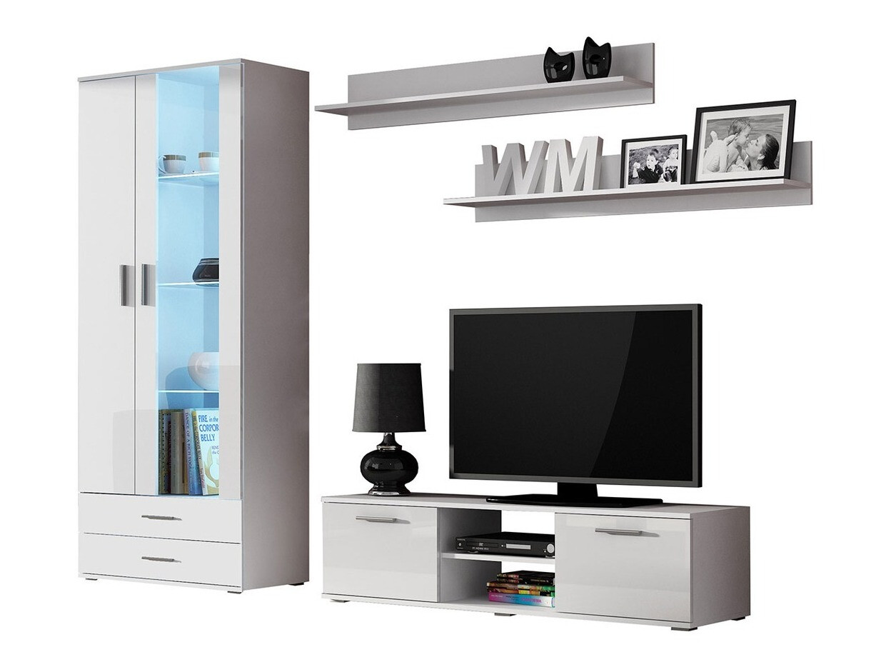 Nappali szett Tornola 117 (Fehér + Fényes fehér)