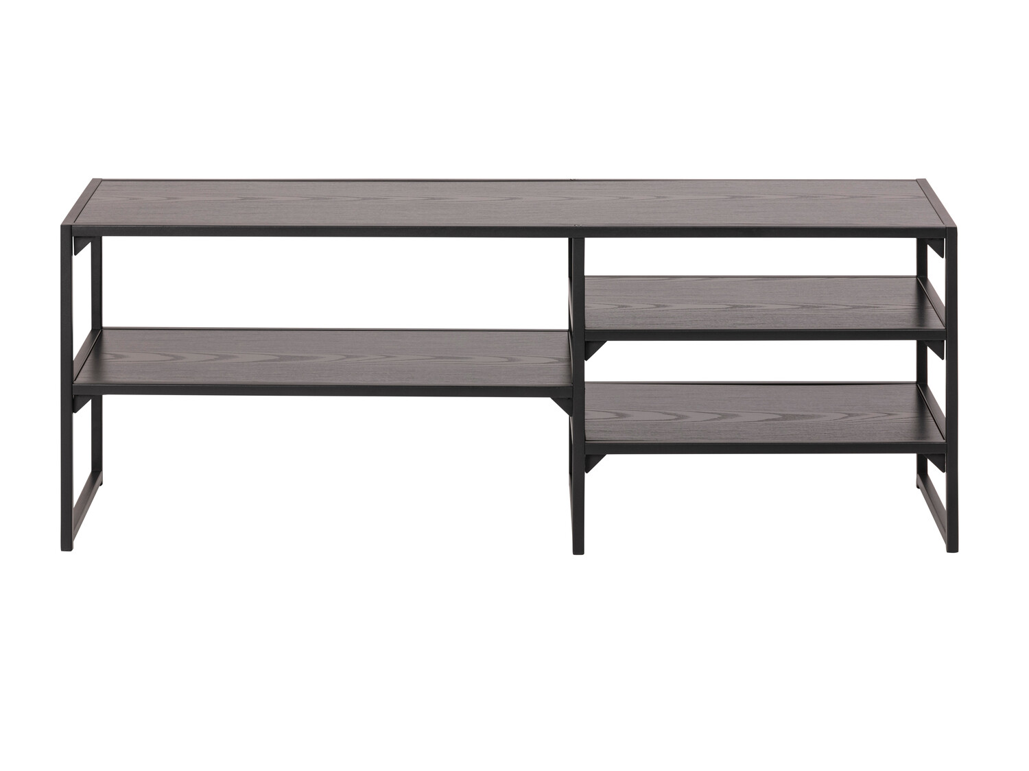 TV-állvány Norsica Sevferi 135 (Fekete hamu + Fekete)