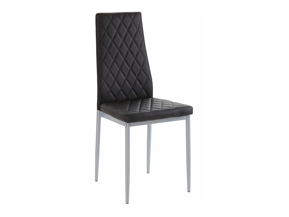 Étkezőgarnitúra Denton 601 (Fekete + Ezüst)