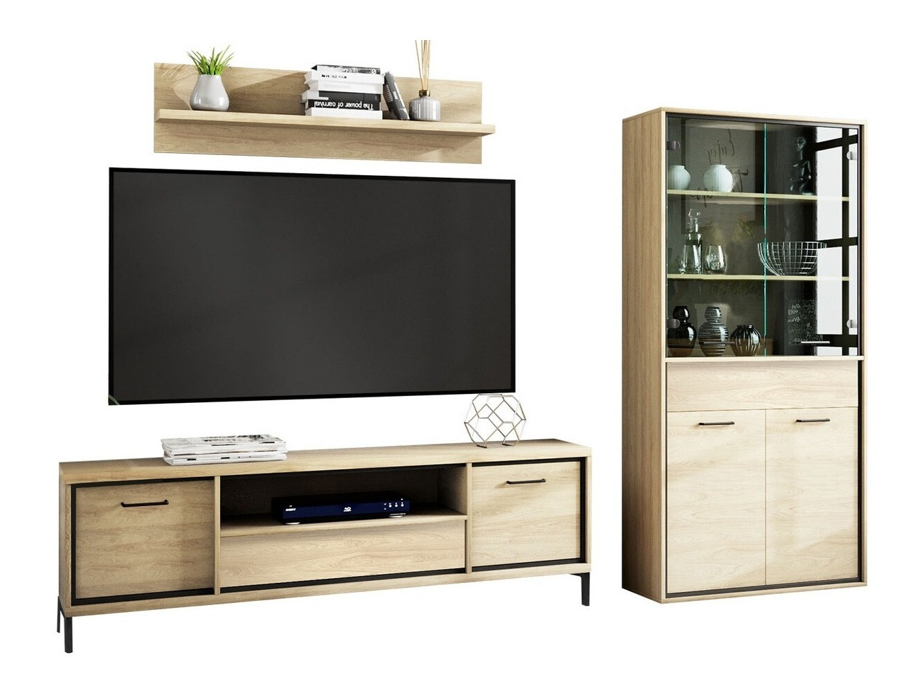 Nappali szett Etrmoni 119 (Világos fa + Tölgy)