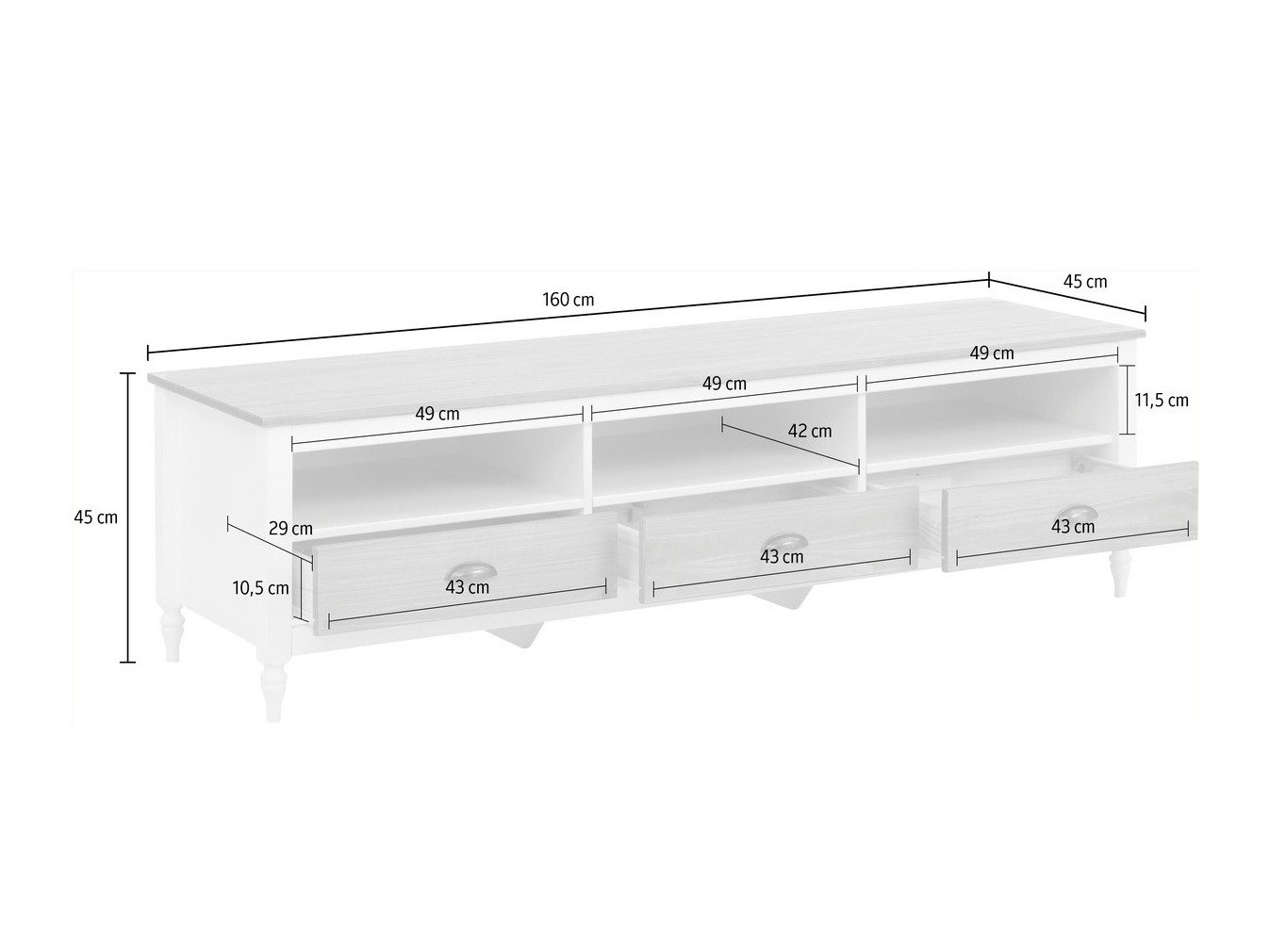 TV-állvány Domflou 101