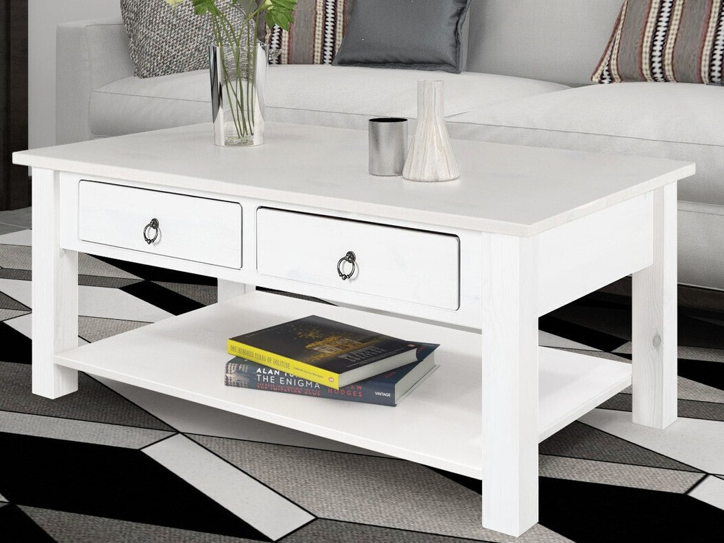 Dohányzóasztal Denton 120 (Fehér)