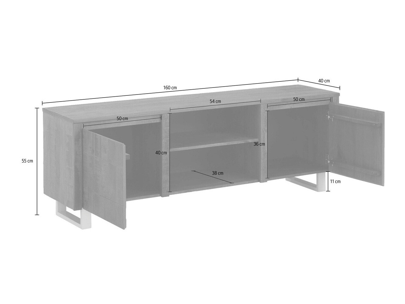 TV-állvány Benlivu 103