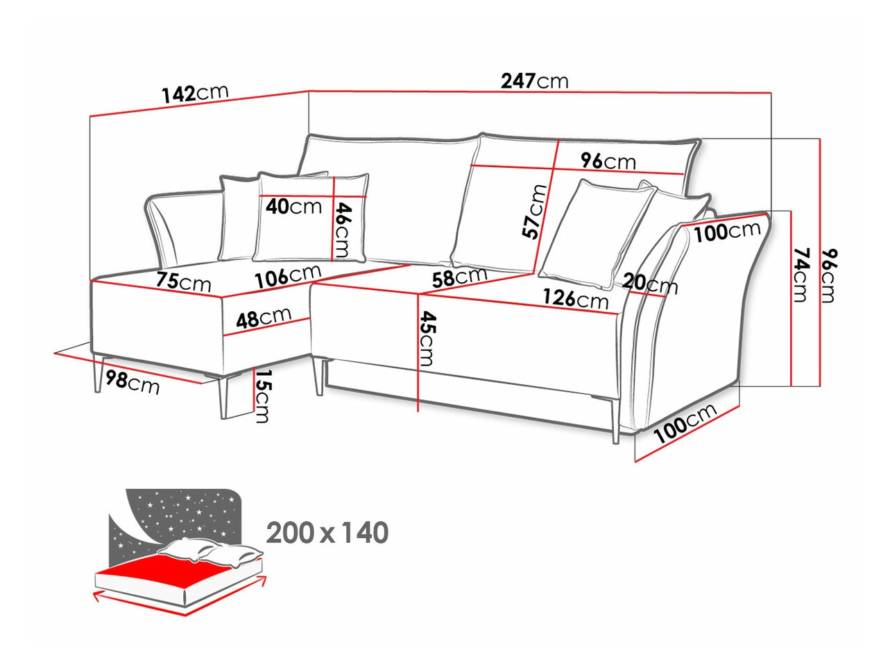 Sarokkanapé Providence 146 (Terra 5)