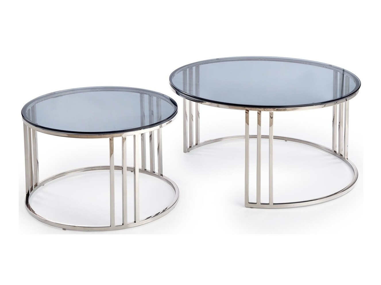 Dohányzóasztal szett Houston 1503 (Ezüst)