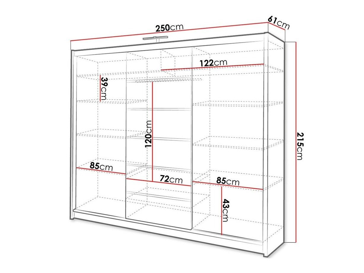 Gardróbszekrény Salum