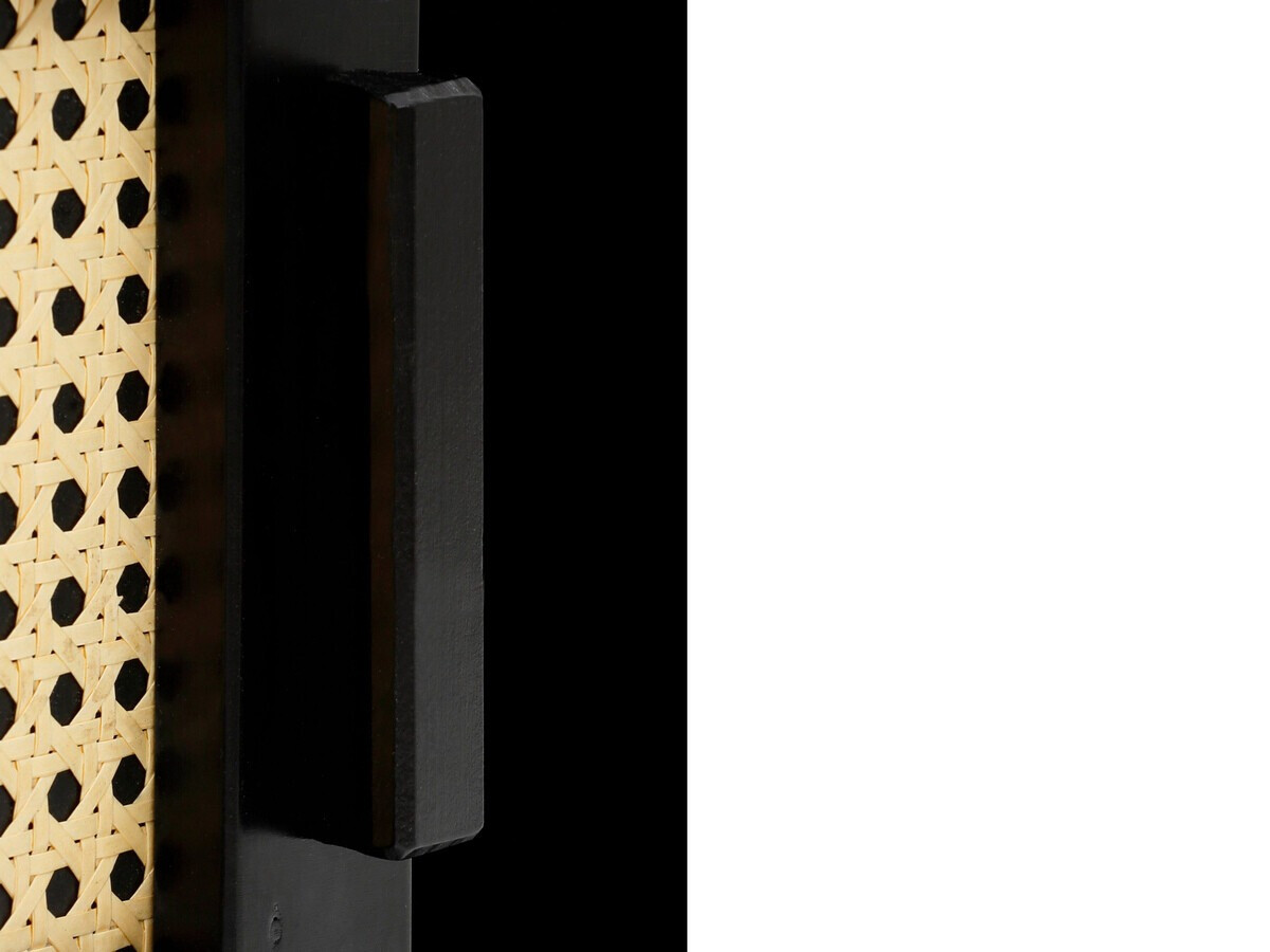 Komód Nucalu 104 (Fekete + Világosbarna)