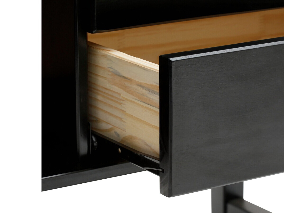 Komód Nucalu 104 (Fekete + Világosbarna)